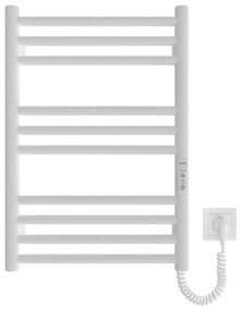 Отопляема лира за баня HF GREENWICH 100W/230V 57x43 см бял кръгла
