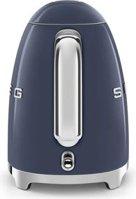 Електрическа кана SMEG KLF03NBEU, 2400 W, 1.7 л, 360° основа, Гланцово покритие, Морско синьо