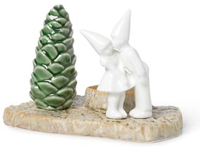 Коледен свещник от керамика Коледна целувка, дължина 17 см Christmas Tales - Kähler Design