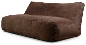 Тъмнокафяв пуф от рипсено кадифе Sofa Tube 190 – SLOWDOWN