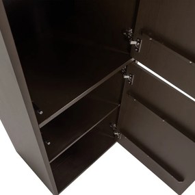 Тъмнокафяв модулен шкаф от масивен бор 55x215 cm Meggy – WOOOD