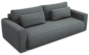 Тъмносив разтегателен диван с място за съхранение 238 cm Kapua – Makamii