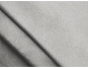 Светлосиво двойно тапицирано легло с място за съхранение и включена подматрачна рамка 140x200 cm Anani – Makamii