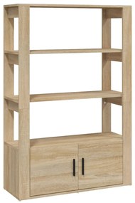 819471 vidaXL Сайдборд, дъб сонома, 80x30x119,5 см, инженерно дърво