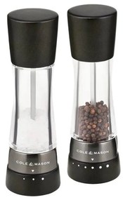 Cole&Mason - Комплект мелнички за сол и пипер DERWENT 2 бр. 19 см бук/черен