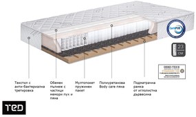 Матрак Silver Favoritе еднолицев, 160/200