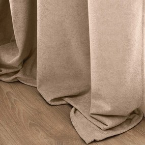 Светлокафяво перде от букле 140x260 cm Winona – douceur d'intérieur
