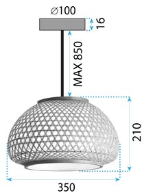 Плафон Bamboo APP1648-1CP