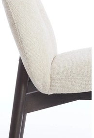 Кремави тапицирани трапезни столове в комплект 2 бр. Sinosa – Light &amp; Living