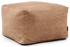 Кафяв пуф от рипсено кадифе Softbox MooG – SLOWDOWN