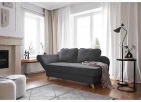 Сив шезлонг от рипсено кадифе (ляв ъгъл) Chic Charlotte – Miuform