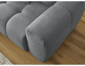 Сив шенилов сгъваем/с място за съхранение ъглов диван (ляв ъгъл) Roxelane – Bobochic Paris