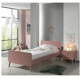 Розово детско нощно шкафче от борова дървесина Billy - Vipack