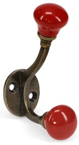 Червена метална стенна закачалка 3 cm – Rex London