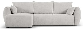 Светлосив ъглов диван (ляв ъгъл) Matera - Cosmopolitan Design