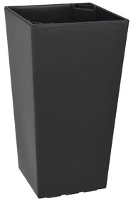 Гланцирана антрацитно сива саксия, подходяща за външно ползване, височина 36 см Elise - Gardenico