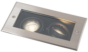 Модерен наземни прожектор стомана 2-светлина регулируем IP65 - Oneon