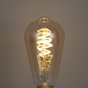 Комплект от 3 смарт E27 димируеми LED крушки ST64 4.9W 320 lm 2500K вкл. Zigbee Smart Hub