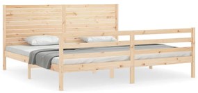 3195041 vidaXL Рамка за легло с табла Super King Size дърво масив