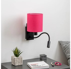 Brilagi - LED Аплик NUBILA 1xE27/25W/230V + LED/3W черен/розов