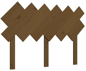 819213 vidaXL Горна табла за легло, меденокафява, 122,5x3x80,5 см, бор масив