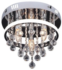 Rabalux 2236 - Кристален полилей за повърхностен монтаж PALLAS LED/20W/230V + 3xE14/40W
