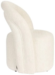 Кремаво въртящо се кресло от букле Seina – Dutchbone