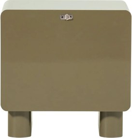 Зелено гланцово нощно шкафче Lustra – WOOOD