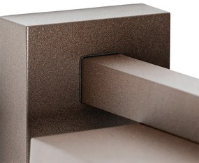 Външна стенна лампа ръждиво кафява с датчик за движение IP44 - Charlois