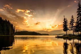 Фототапет – Отражение в планинско езеро