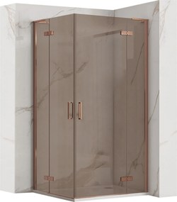 Душ кабина REA Hugo Double 80x90 Copper Brush