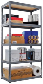 Метален стелаж STAR 180х75х35 см, до 275 кг на рафт - сив