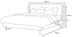 Двойно легло с включена подматрачна рамка 140x190 cm Lior – Bobochic Paris