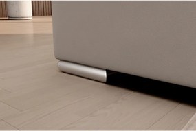 Бежов кадифен разтегателен ъглов диван с място за съхранение (десен ъгъл L форма) Sado – ELTAP