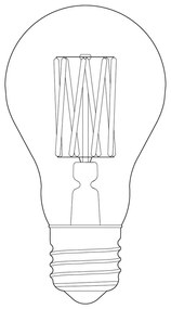 Топла LED крушка с димируема светлина E27, 6 W Globe - tala