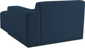 Тъмносин модулен диван от букле (десен ъгъл) Roxy – Scandic