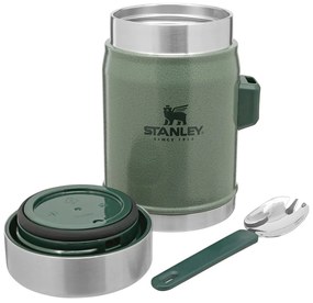 Зелен термос за храна от неръждаема стомана 400 ml Legendary Classic Hammer Tone Green – Stanley