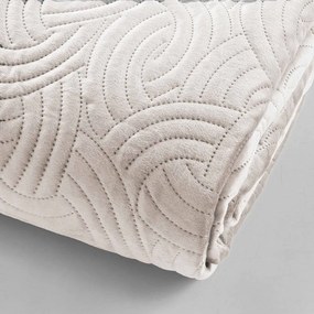 Кремаво комплект шалте и калъфка за възглавница 240x260 cm Solange – douceur d'intérieur