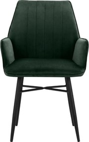 Зелени тапицирани трапезни столове в комплект 2 бр. Anzo – Støraa