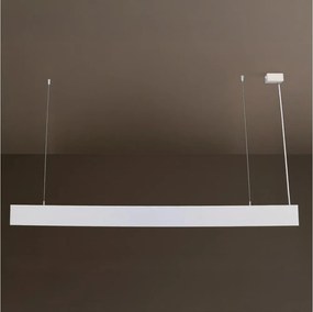 LED полилей с кабелно окачване, 55 W, 230 V, 3000/4000/6500 K, 120 cm, бял