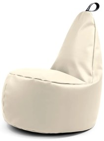 Бежов детски пуф от изкуствена кожа Lull M – So Soft?