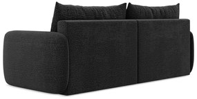 Черен разтегателен диван с място за съхранение 238 cm Kalena – Makamii