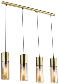 GLOBO 21000-4HM - Пендел ANNIKA 4xE27/25W/230V месинг