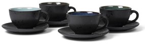 Черни глинени чаши в комплект 4 бр. 240 ml Black/Mix – Bitz