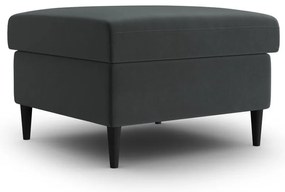 Тъмносива кадифена табуретка Kyoto – Cosmopolitan Design