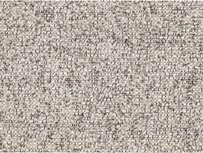 Бежово единично легло 90x200 cm тапицирано с място за съхранение с включена подматрачна рамка Darren – Micadoni