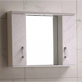 Огледален PVC шкаф ICMC 1055 - 70 с LED осветление, 70x13x55см