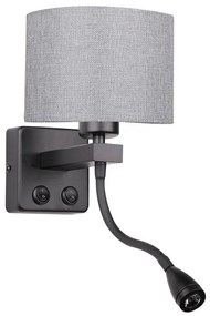 LED гъвкаво осветление POLO 1xE27/40W+LED/2W 230V черно