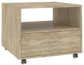 810929 vidaXL Кафе маса, дъб сонома, 55x55x40 см, инженерно дърво