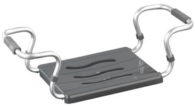 WENKO 73392500 - Седалка за баня „Безопасност в банята“ 26x18 cm, сребрист/антрацит